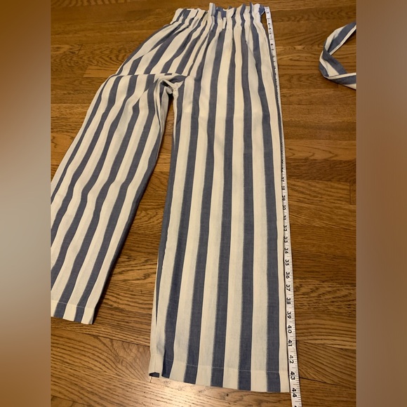 NWT striped high-rise cotton pants size S - Picture 11 of 15